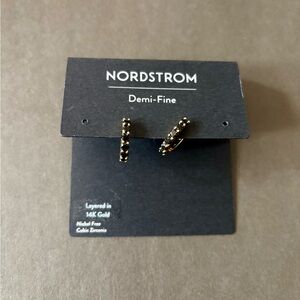 Nordstrom 14K layered Gold Earrings
